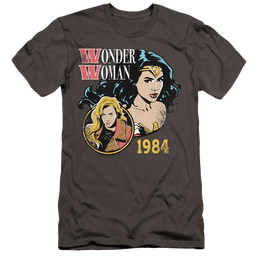 Wonder Woman 1984 84 Retro - Men's Premium Slim Fit T-Shirt Men's Premium Slim Fit T-Shirt Wonder Woman   