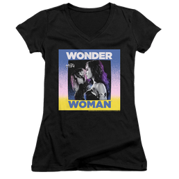 Wonder Woman 1984 Wonder Duo - Juniors V-Neck T-Shirt Juniors V-Neck T-Shirt Wonder Woman   
