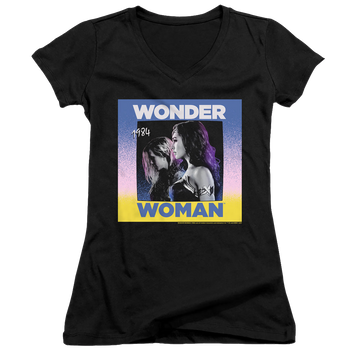 Wonder Woman 1984 Wonder Duo - Juniors V-Neck T-Shirt Juniors V-Neck T-Shirt Wonder Woman   