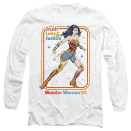 Wonder Woman 1984 Retro Justice 84 - Men's Long Sleeve T-Shirt Men's Long Sleeve T-Shirt Wonder Woman   