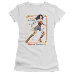 Wonder Woman 1984 Retro Justice 84 - Juniors T-Shirt Juniors T-Shirt Wonder Woman   