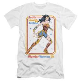 Wonder Woman 1984 Retro Justice 84 - Men's Premium Slim Fit T-Shirt Men's Premium Slim Fit T-Shirt Wonder Woman   