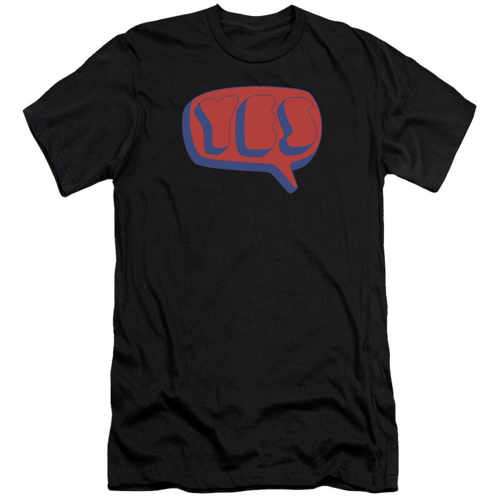 Yes Word Bubble Men's Premium Slim Fit T-Shirt Men's Premium Slim Fit T-Shirt Yes   