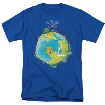 Royal men's regular fit t-shirt with Yes Fragile Cover graphic