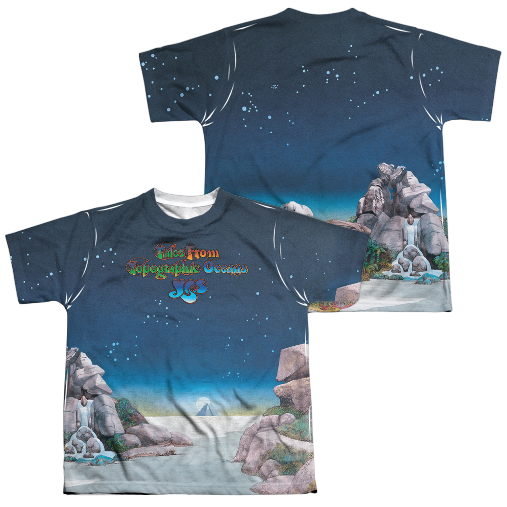 Yes Topographic Oceans Youth All-Over Print T-Shirt (Ages 8-12) Youth All-Over Print T-Shirt (Ages 8-12) Yes   