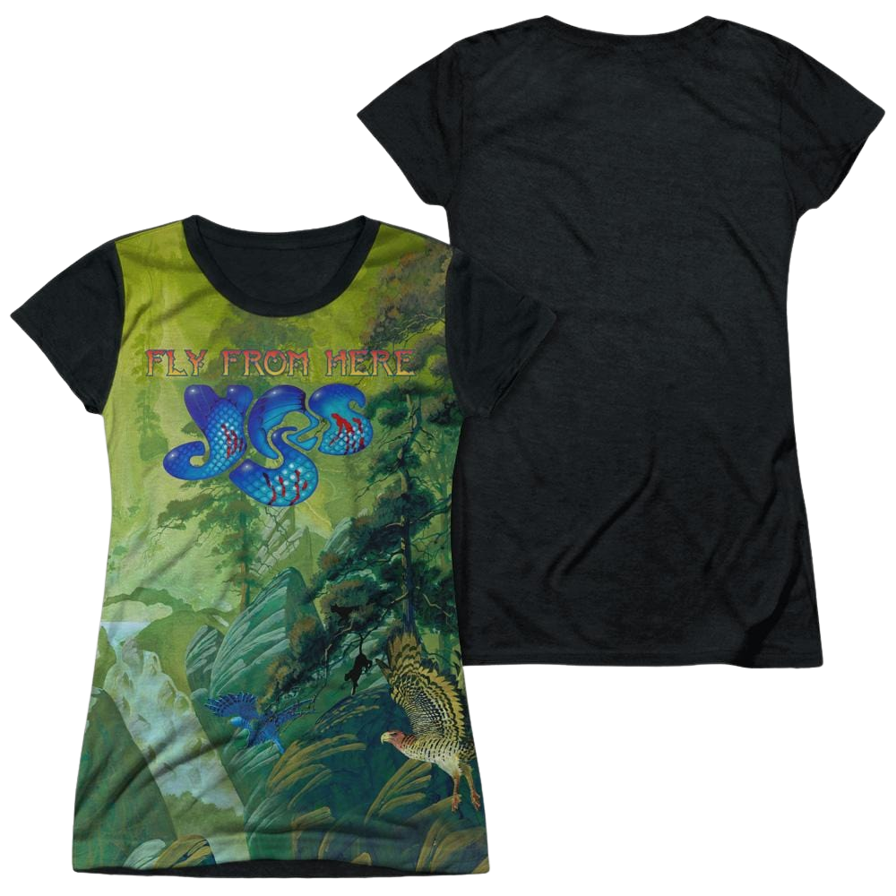 Yes Fly From Here Juniors Black Back T-Shirt Juniors Black Back T-Shirt Yes   